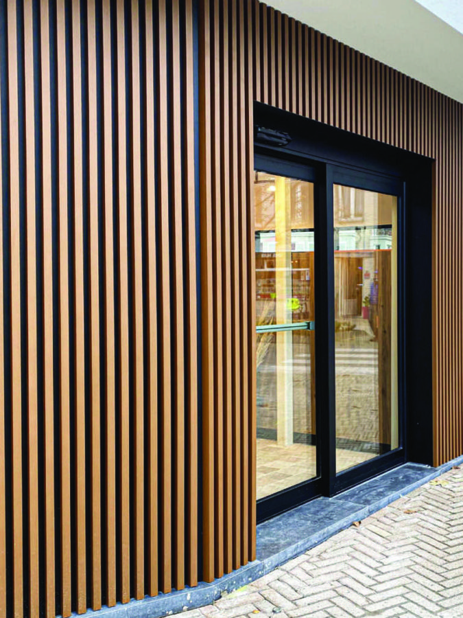 Fassadenverkleidung Deco Wall in Holzoptik